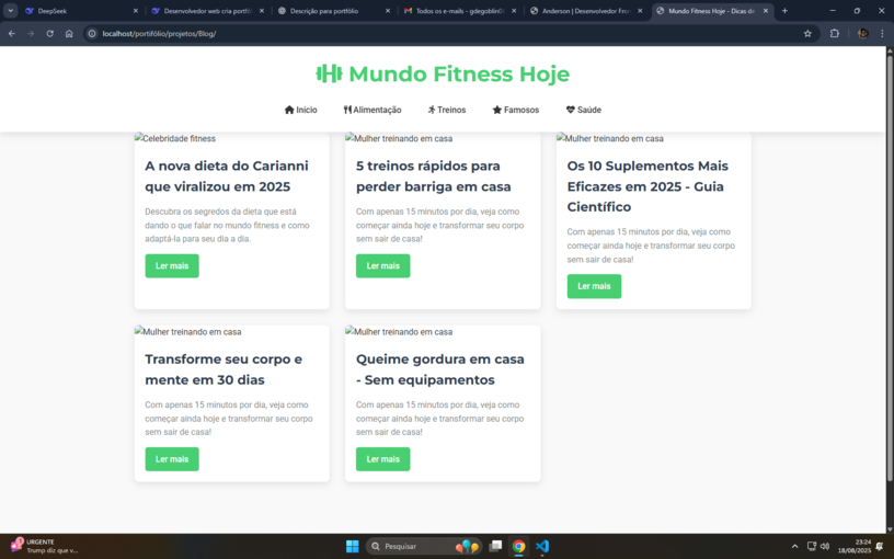 Pré-visualização do Mundo Fitness